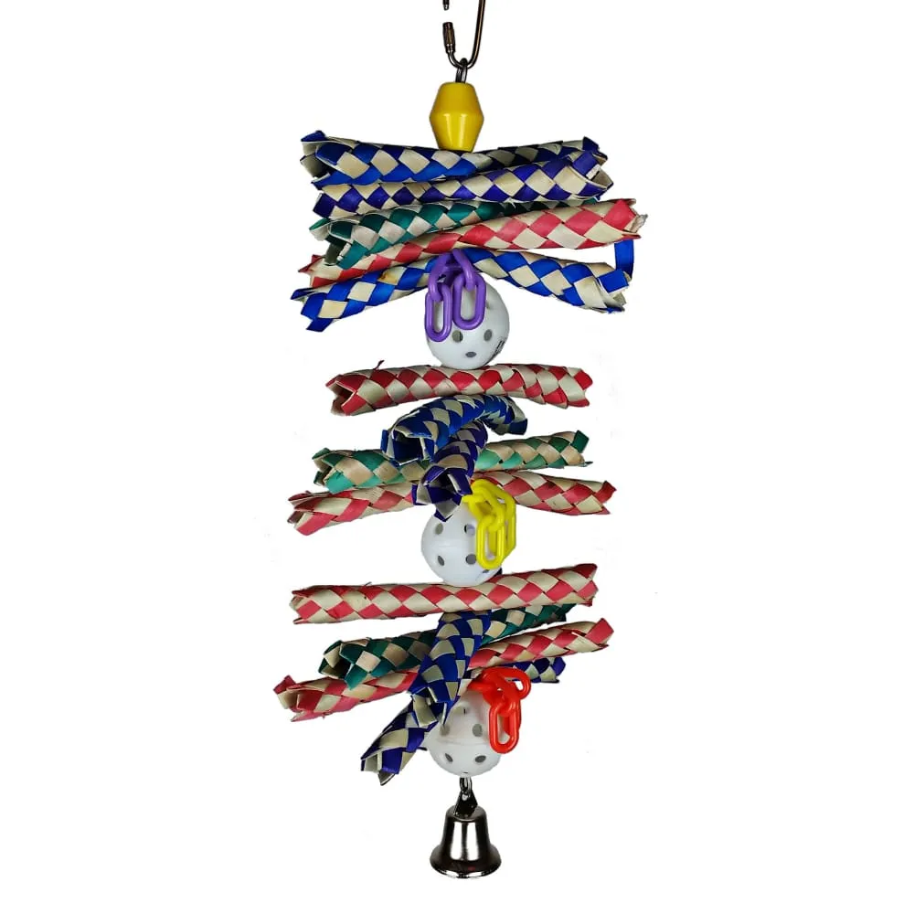 A & E Cages Happy Beaks Finger Stack Bird Toy 2in x 6in x 12in