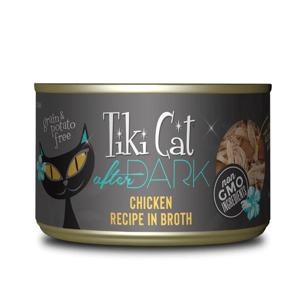 After Dark GF Chicken  (2.8 | 5.5 oz)  Wet Cat  food - Tiki Cat