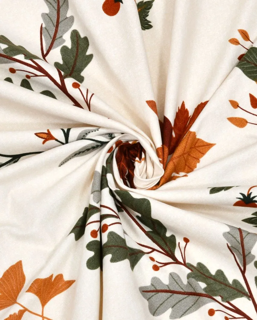 Aster Floral Polycotton Flat Bedding Set | King Size | 108 x 108 inches