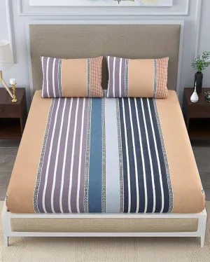 Coreopsis Floral Polycotton Flat Bedding Set | Double Size | 90 x 108 inches