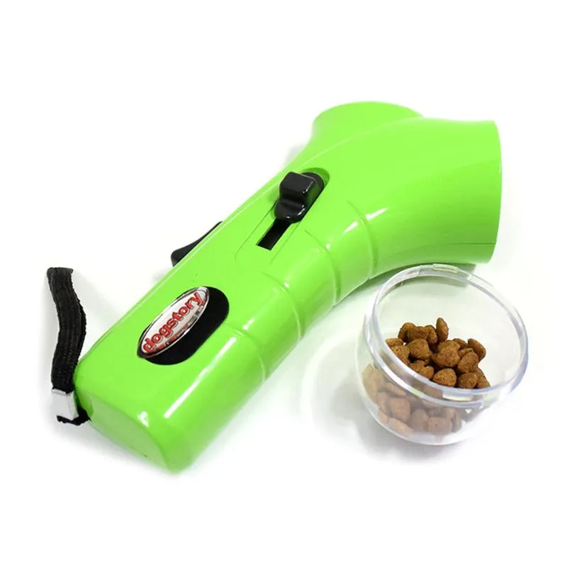 Dog Treat Feeder Catapult Gun Shape