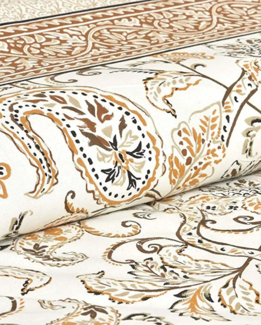 Echinacea Sanganeri Cotton Flat Bedding Set | Multiple Colors | Double Size | 93 x 108 inches