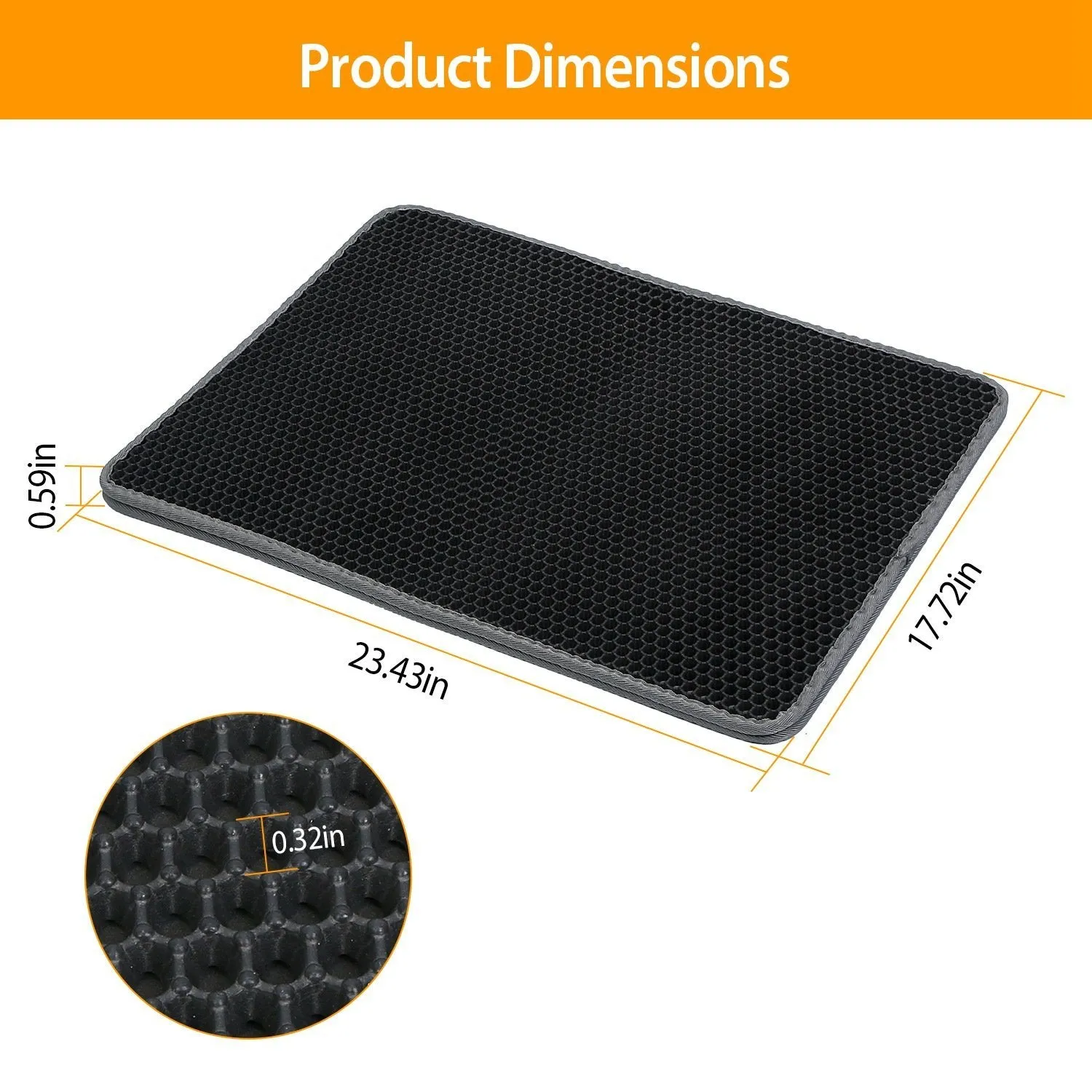 EVA Honeycomb Double Layer Cat Litter Mat