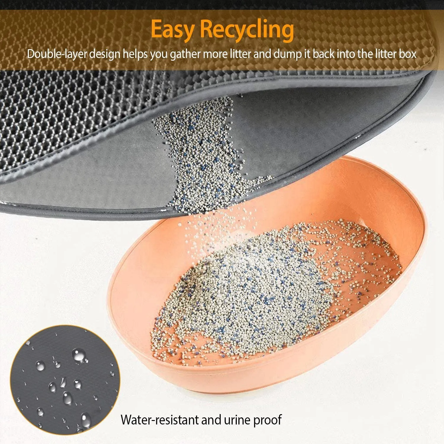 EVA Honeycomb Double Layer Cat Litter Mat