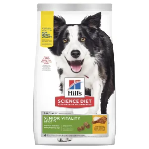 HILL'S SCIENCE DIET ADULT 7  SENIOR VITALITY DRY DOG FOOD 1.58KG
