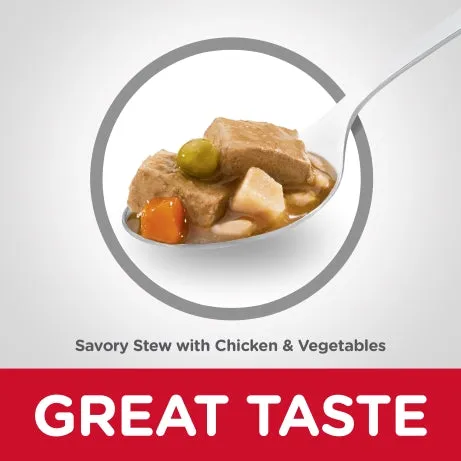 Hills Science Diet Adult Savory Stew Chicken & Vegetables Canned Wet Dog Food 363g x 12 Tray