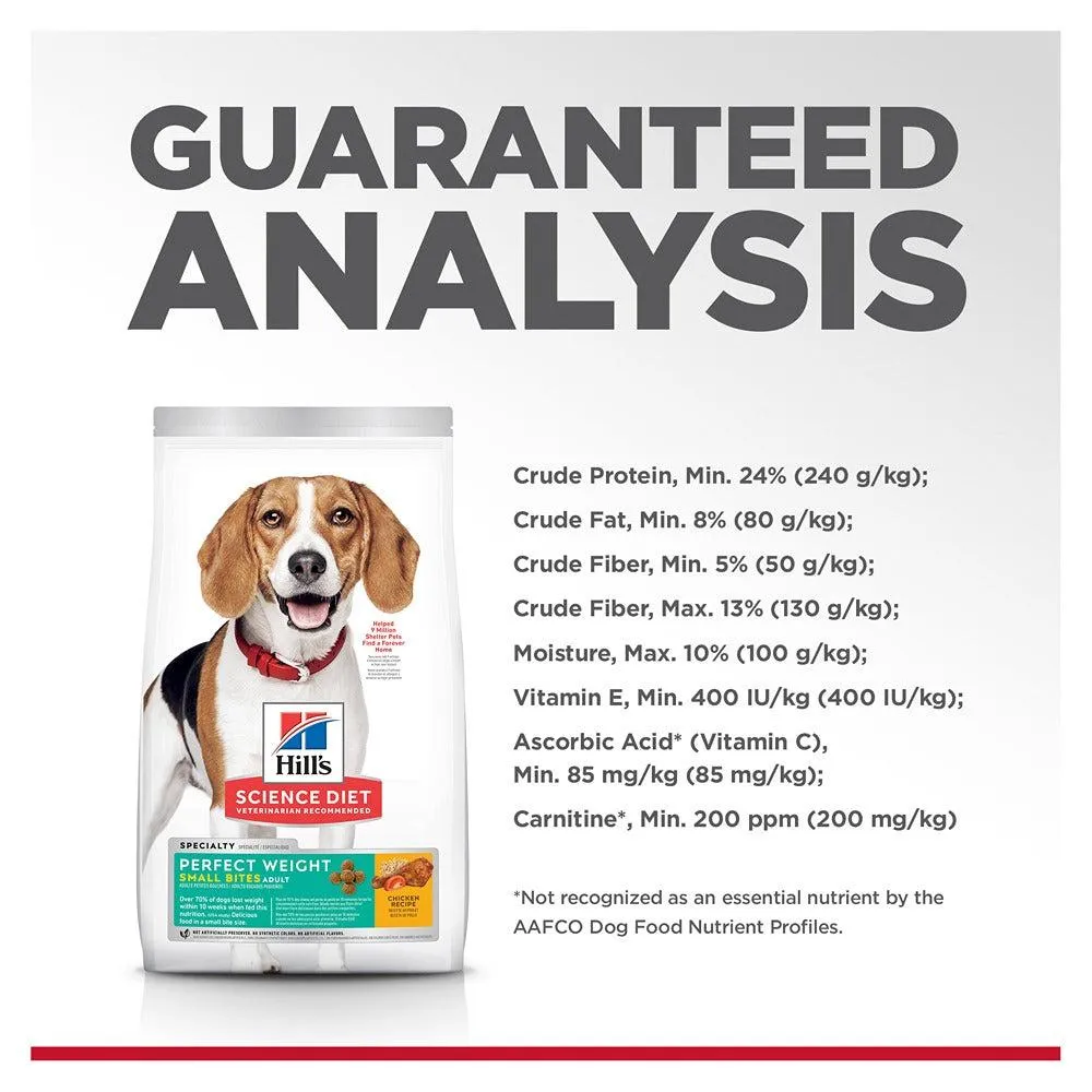 Hill's Science Diet Perfect Weight Adult Small Bites Dry Dog Food