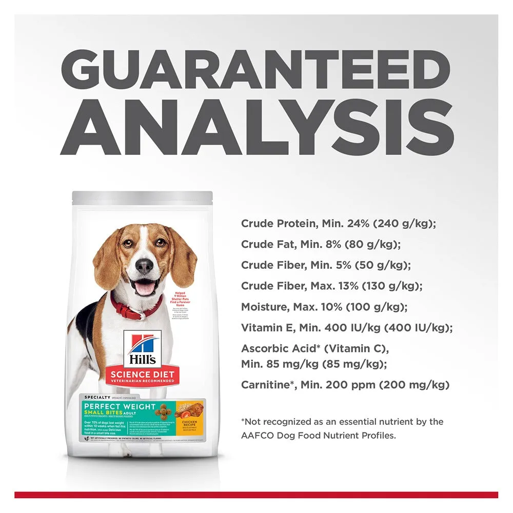 Hill's Science Diet Perfect Weight Adult Small Bites Dry Dog Food