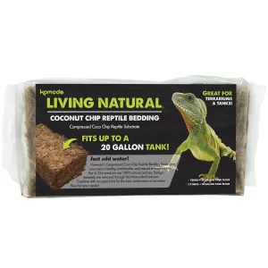 Komodo Living Natural Coconut Chip Reptile Bedding Brick