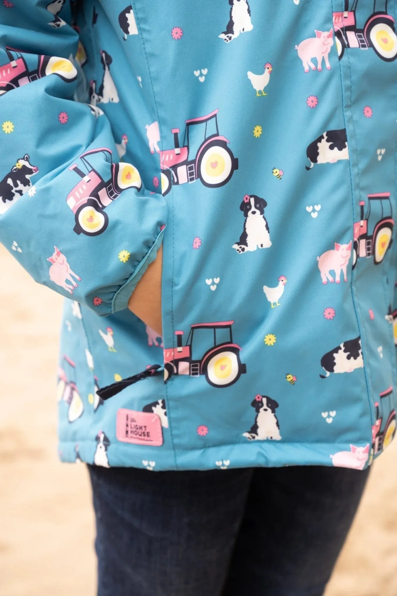 Lighthouse Girls Freya Padded Waterproof Jacket-TEAL
