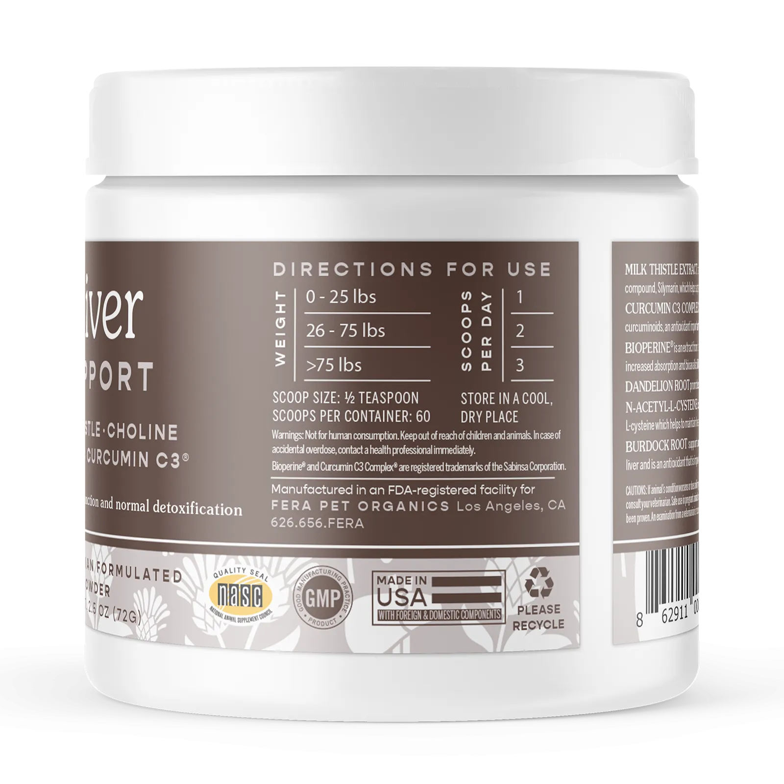 Liver Support for Dogs and Cats from Fera Pet Organics