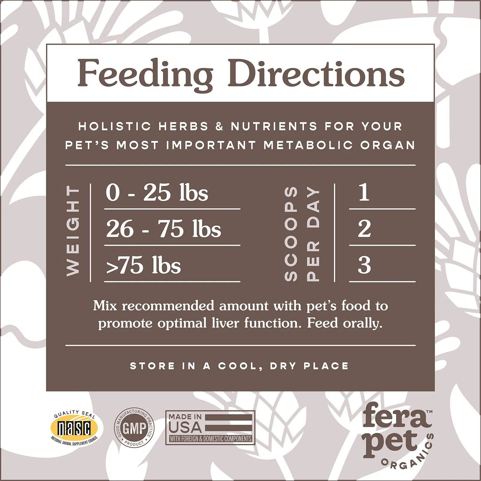 Liver Support for Dogs and Cats from Fera Pet Organics