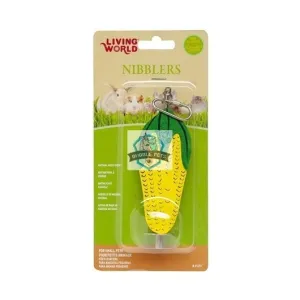 Living World Nibblers Wood Corn Chews for Rabbits Small Pets