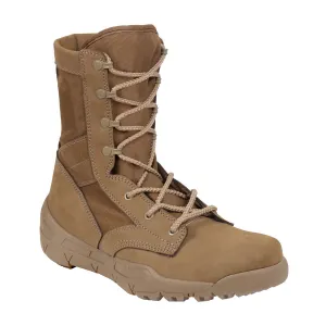 Milspec 8.5 Inch Waterproof V-Max Lightweight Tactical Boots AR 670-1 Coyote Brown