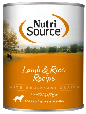 Nutrisource Lamb & Rice 13oz Wet Dog Food