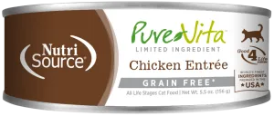 Pure Vite Chicken Entrée Limited Ingredient Wet Cat Food - 5oz
