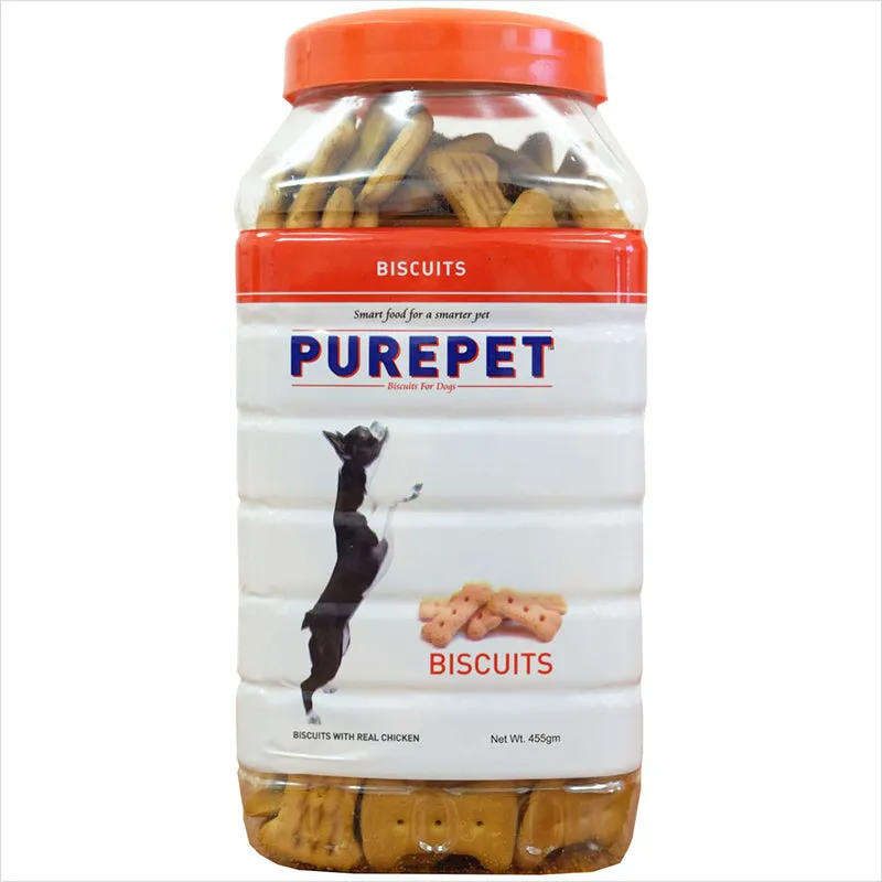 Purepet Real Chicken Biscuits (Jar) Dog Treats