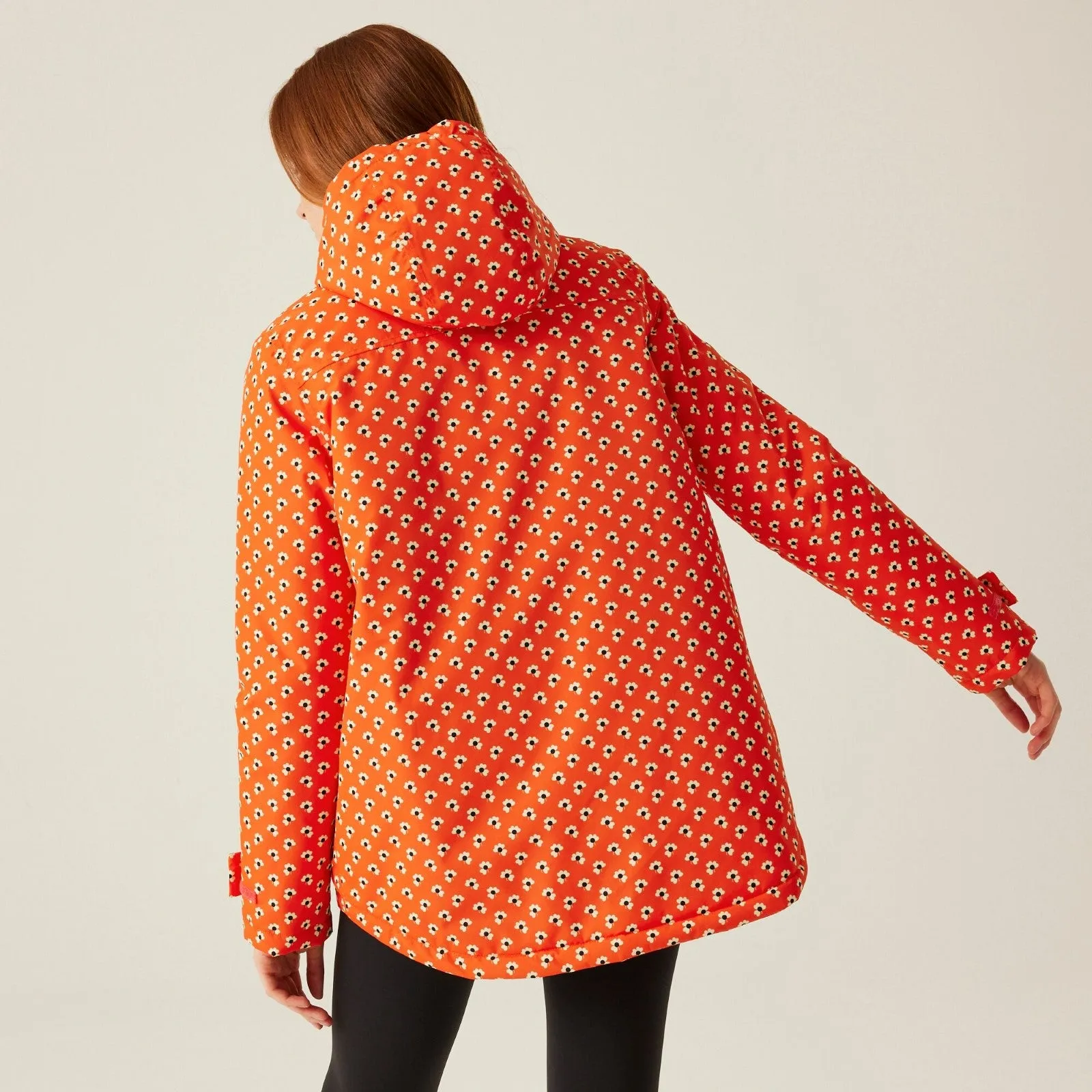 Regatta Womens Orla Kiely Mid Length Waterproof Hooded Winter Jacket