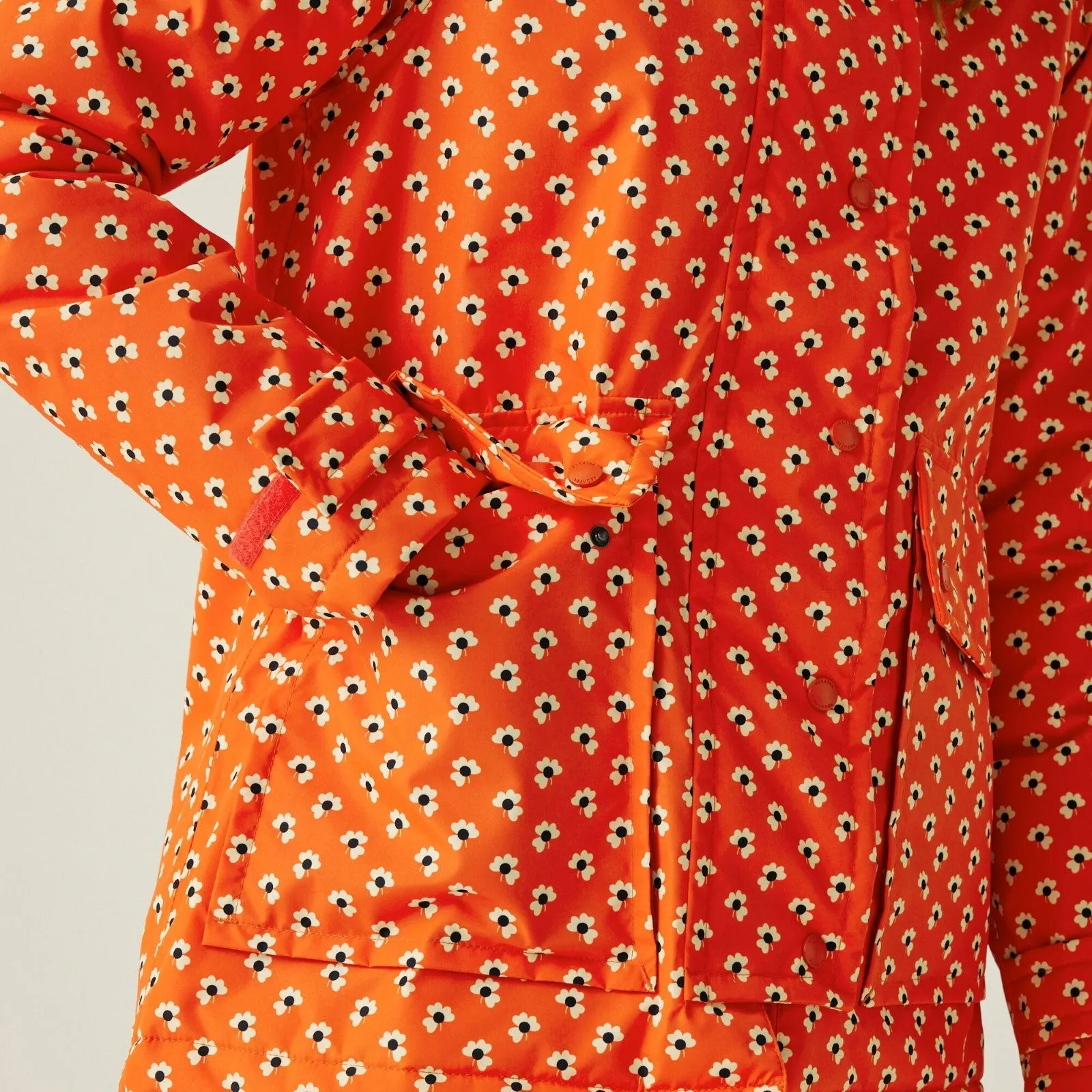 Regatta Womens Orla Kiely Mid Length Waterproof Hooded Winter Jacket