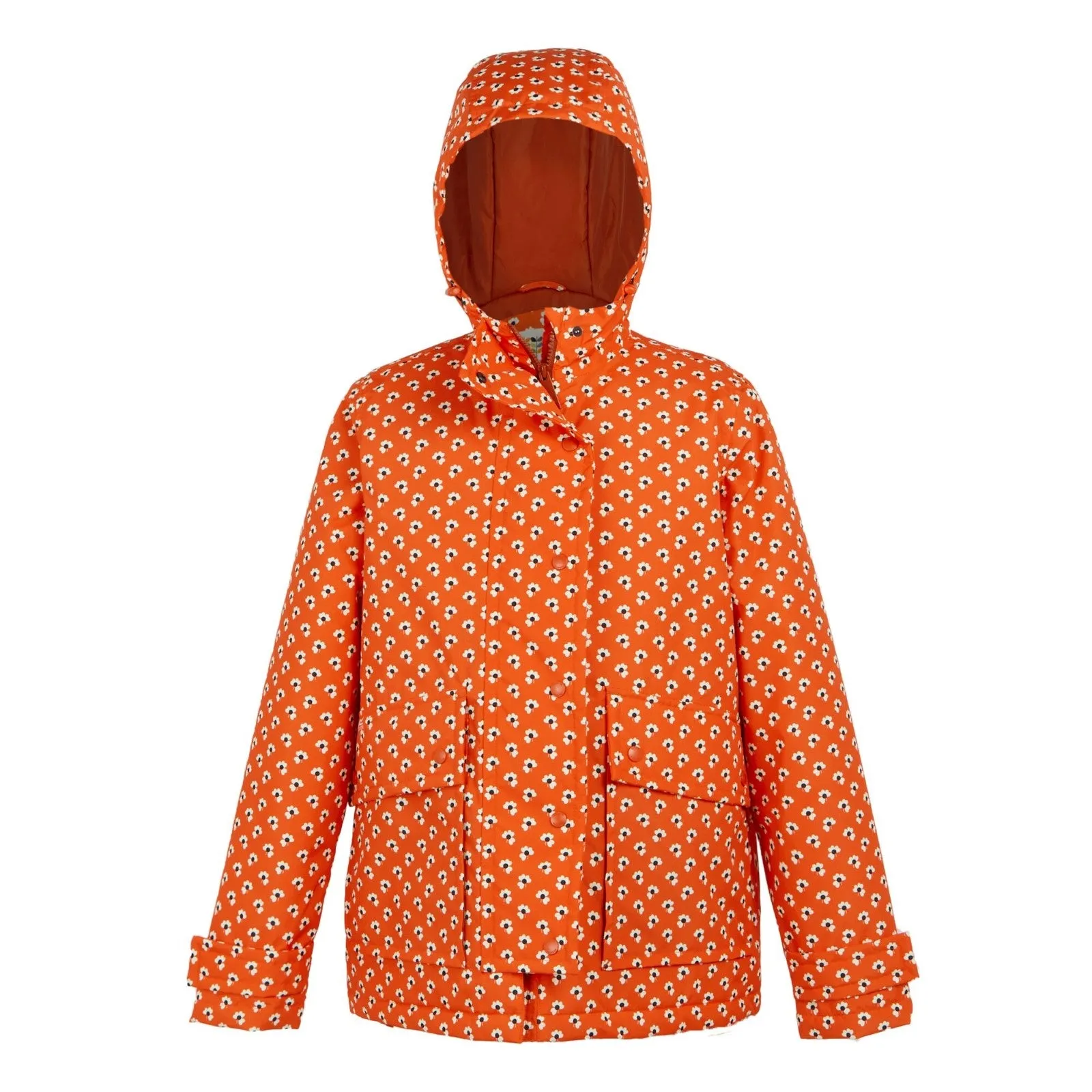 Regatta Womens Orla Kiely Mid Length Waterproof Hooded Winter Jacket