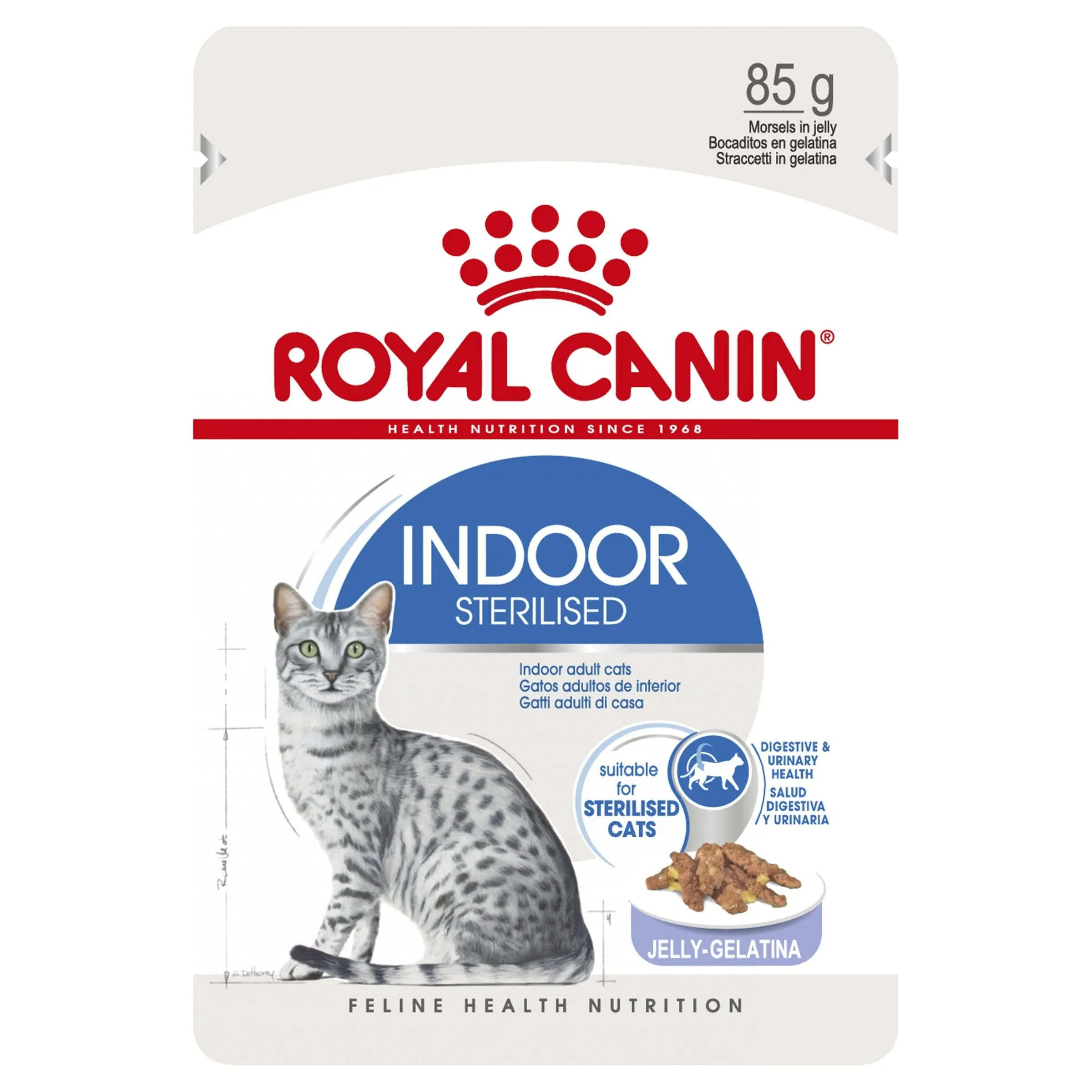 Royal Canin Cat Indoor with Jelly Wet Food Pouches 85g x 12^^^