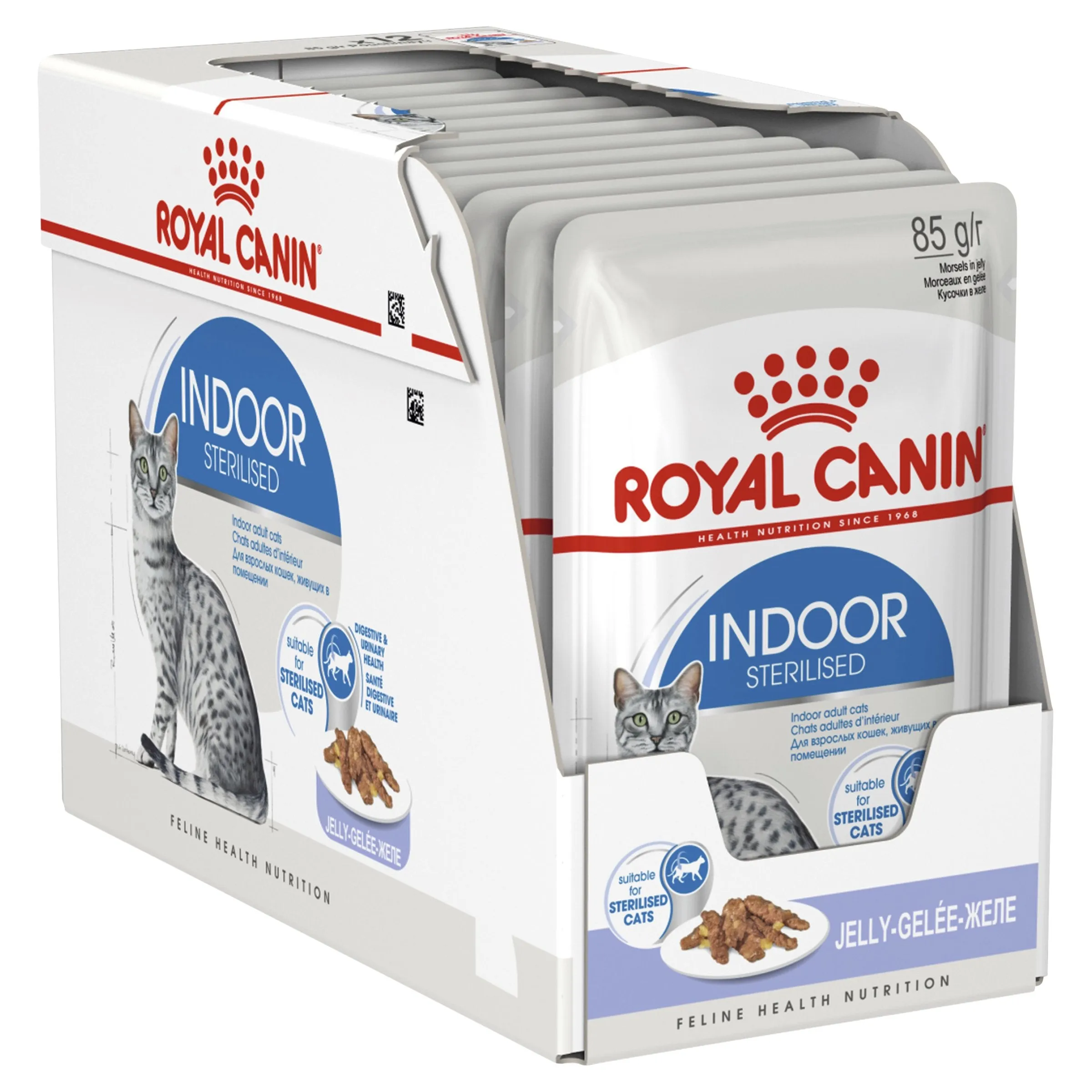 Royal Canin Cat Indoor with Jelly Wet Food Pouches 85g x 12^^^