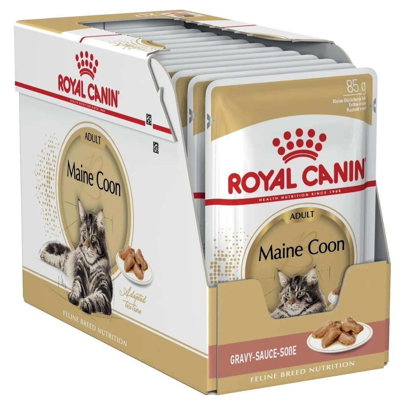 Royal Canin Cat Maine Coon Adult Wet Food Pouches 85g x 12^^^