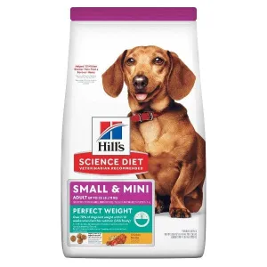 Science Diet Adult Perfect Weight Small & Mini Chicken Recipe Dry Dog Food, 4lb