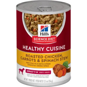 Science Diet Healthy Cuisine Roasted Chicken, Carrots & Spinach Stew Adult Canned Dog Food, 12.5oz