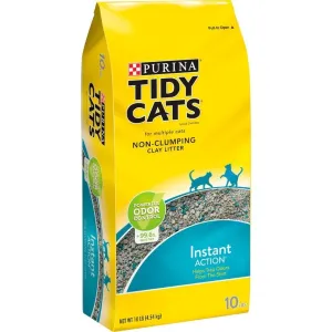 Tidy Cats Non Clumping Instant Action Immediate Odor Control Cat Litter (20-lb)