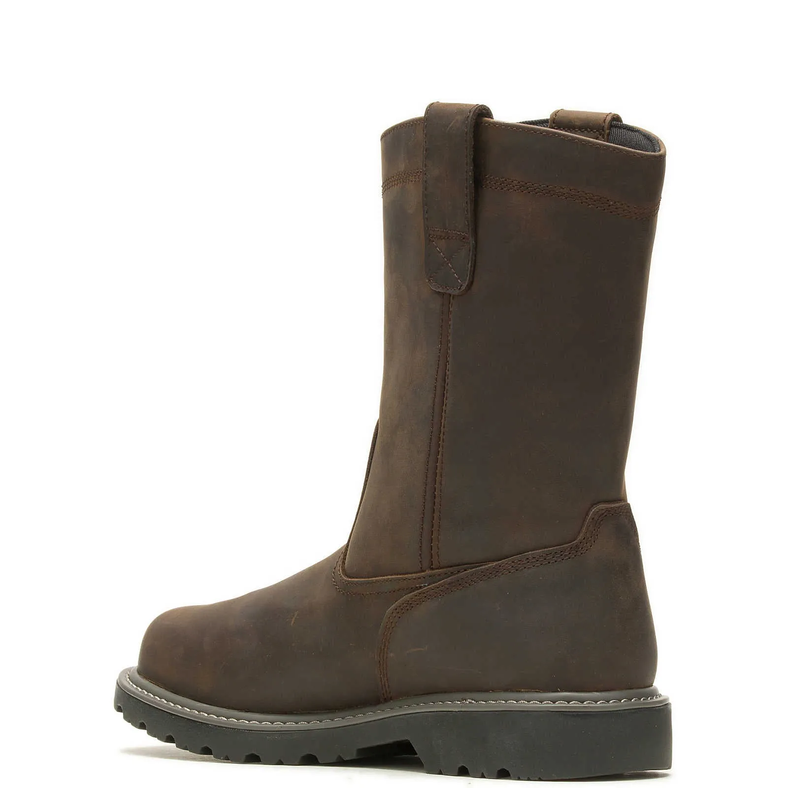 Wolverine Men's Floorhand Met-Guard Steel-Toe Wellington Work Boot - Dark Brown